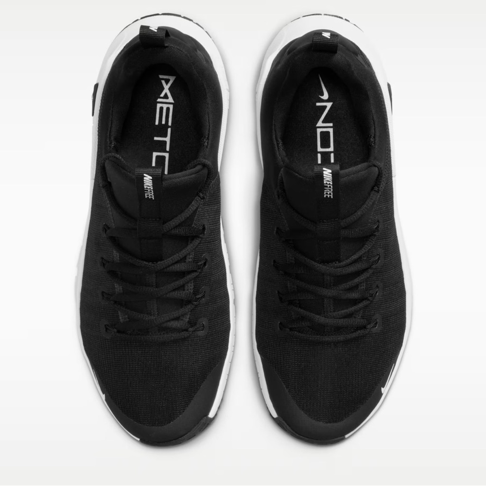 Nike Black and White Slip-On Training Sneakers / Nike Free Metcon 6 - NEW!! - Picture 7 of 12